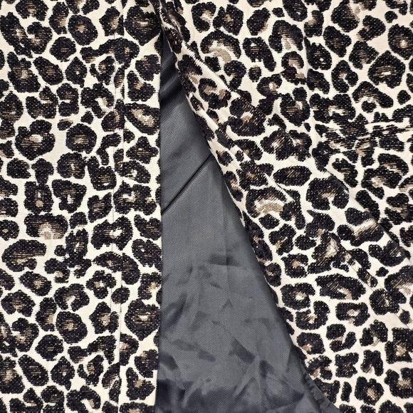 Lord & Taylor Textured Leopard Print Coat XL - Picture 7 of 12